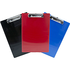 Saunders Recycled Plastic Clipboard 0.50" Clip Capacity - 8 1/2" x 11" Sheet Size - Plastic - Multi - 3 / Pack (22601)
