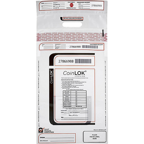 ControlTek CoinLOK Plastic Coin Bags (585407)