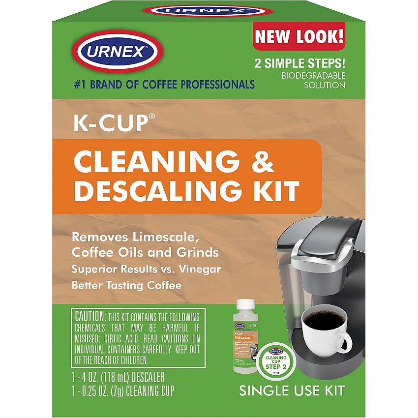 Urnex Single Brewer Cleaning Kit For Coffee Maker - 0.25 oz - Biodegradable, Phosphate-free, Odorless - Green - 1 Each (6004)