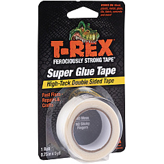 T-REX Double Sided Super Glue Tape 15 ft Length x 0.75" Width - White - Acrylic - 1 Each (286853)