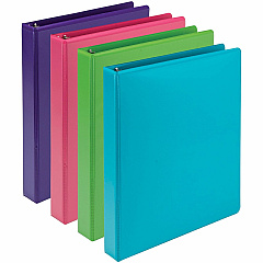 Samsill Earthchoice Durable View Binder 1" Binder Capacity - Letter - 8 1/2" x 11" Sheet Size - 200 Sheet Capacity - 3 Ring - Fastener: Round Ring - Pocket: 2, Internal - Chipboard - Assorted - Recycled - Bio-based, Durable, Clear Overlay, Flexi (MS48639) Samsill Earthchoice Durable View Binder 1" Binder Capacity - Letter - 8 1/2" x 11" Sheet Size - 200 Sheet Capacity - 3 Ring - Fastener: Round Ring - Pocket: 2, Internal - Chipboard - Assorted - Recycled - Bio-based, Durable, Clear Overlay, Flexi (MS48639)
