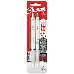 Sharpie S-Gel Pen 0.7 mm Medium Pen Point - Retractable - Black Ink - White Barrel - 2 / Pack (2144799) Sharpie S-Gel Pen 0.7 mm Medium Pen Point - Retractable - Black Ink - White Barrel - 2 / Pack (2144799)