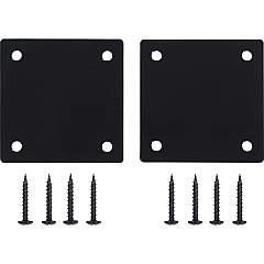 Lorell Mounting Plate for Modular Device - Black Iron - 2 / Pack (LLR86942)