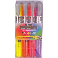 Serve Jumbo Liquid Highlighters Fluorescent Assorted Ink - Pigment-based, Liquid - 4 / Set (LKTFB4KRPA)