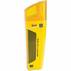 Serve Double Leads & Highlighter 0.7 mm Lead Size - Yellow Ink - Black Lead - 1 Each (FMS0710)