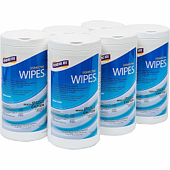 Genuine Joe Disinfecting Wipes For Bathroom, Sink, Office, Gym, Industry - Ready-To-Use - Towel - Fresh Citrus Scent - 8" Length x 7" Width - Recommended For: Bacteria Remover, Soil Remover - Pre-moistened, Strong, Absorbent - White - 75/Tub - 6 (GJOW75F) Genuine Joe Disinfecting Wipes For Bathroom, Sink, Office, Gym, Industry - Ready-To-Use - Towel - Fresh Citrus Scent - 8" Length x 7" Width - Recommended For: Bacteria Remover, Soil Remover - Pre-moistened, Strong, Absorbent - White - 75/Tub - 6 (GJOW75F)