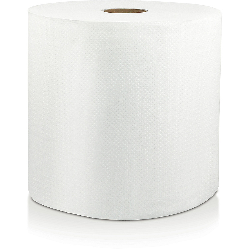 Solaris Paper Livi VPG Select Hard Wound Towel 1 Ply - 8" Width x 600 ft Length - 1 13/16" Core - White - Fiber - 6 / Carton (46530)
