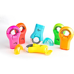 Serve Ring Eraser & Sharpener Plastic - Multicolor - 1 Each (RING8KTKR)