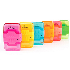 Serve Slide Eraser & Sharpener Plastic - Multicolor - 1 Each (SLIDE9KTKR)