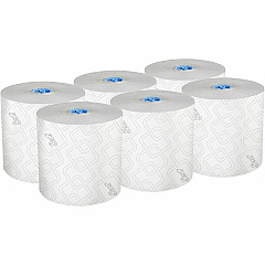 Scott Pro High-Capacity Hard Roll Towels with Elevated Design & Absorbency Pockets 7.50" Width x 700 ft Length - 1 3/4" Core - Elevated Scott Design - White - Paper - 6 / Carton (53925) Scott Pro High-Capacity Hard Roll Towels with Elevated Design & Absorbency Pockets 7.50" Width x 700 ft Length - 1 3/4" Core - Elevated Scott Design - White - Paper - 6 / Carton (53925)