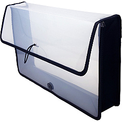 Lion EXPAND-N-FILE File Wallet 3" Folder Capacity - Clear - 1 Each (48170CR)