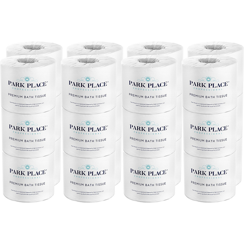 Park Place Double-ply Premium Bath Tissue Rolls 2 Ply - 420 Sheets/Roll - Embossed Pattern - White - 24 Rolls Per CartonCarton - 24 / Carton (PRKVBT24)