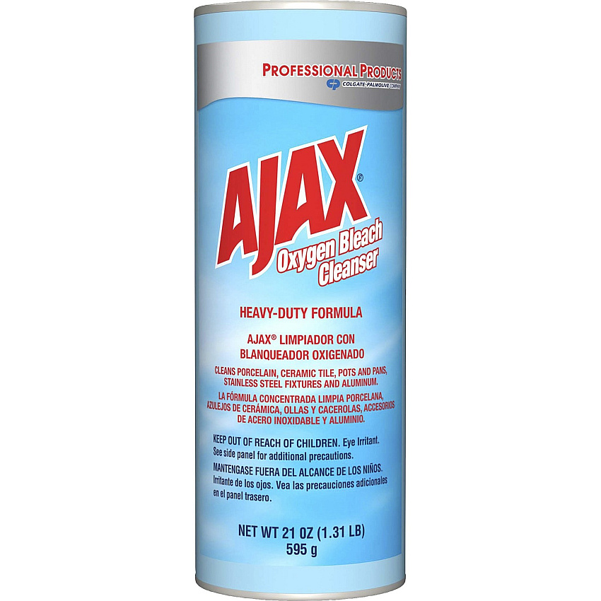 AJAX Oxygen Bleach Cleanser 21 oz (1.31 lb) - Pleasant Scent - Heavy Duty - Blue - 1 Each (214278)