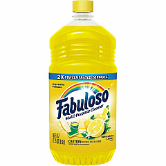 Fabuloso Multi-Purpose Cleaner For Multipurpose, Multi Surface - 56 fl oz (1.8 quart) - Lemon Scent - Rinse-free, Residue-free, Long Lasting - Yellow - 1 Bottle (MX06157A)