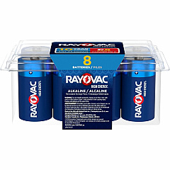 Rayovac High-Energy Alkaline C Batteries For Flashlight, Toy - 10 Year Shelf Life - 8 / Pack (8148PP) Rayovac High-Energy Alkaline C Batteries For Flashlight, Toy - 10 Year Shelf Life - 8 / Pack (8148PP)