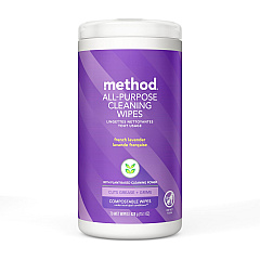 Method All-purpose Cleaning Wipes French Lavender Scent - Pleasant Scent - Purple - 70/Tub - 1 Each (338520)