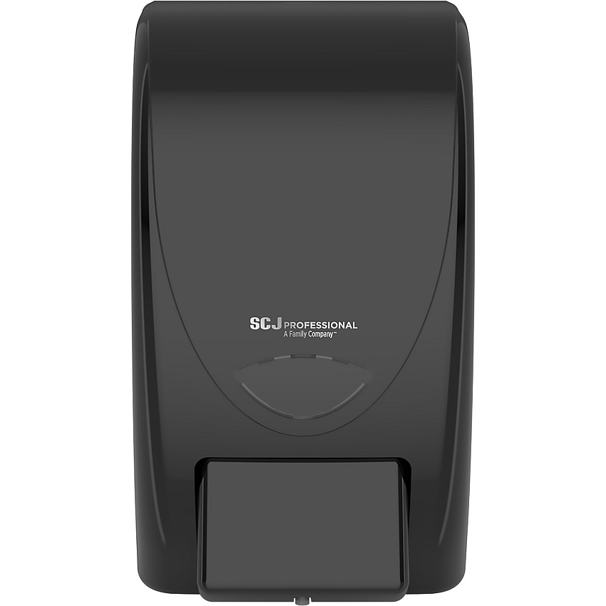 SC Johnson Proline Curve Manual Dispenser Manual - 2.11 quart Capacity - Anti-bacterial, Wear Resistant, Durable, Push Button, Hygienic, Locking Mechanism, Wall Mountable - Black - 1 Each (BLK2LDP)