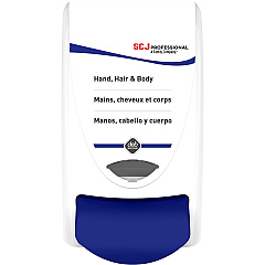 SC Johnson Cleanse Hand, Hair and Body Dispenser Manual - 1.06 quart Capacity - Hygienic, Push Button, Anti-bacterial, Wear Resistant, Site Window, Locking Mechanism - White - 1 Each (SHW1LDS) SC Johnson Cleanse Hand, Hair and Body Dispenser Manual - 1.06 quart Capacity - Hygienic, Push Button, Anti-bacterial, Wear Resistant, Site Window, Locking Mechanism - White - 1 Each (SHW1LDS)