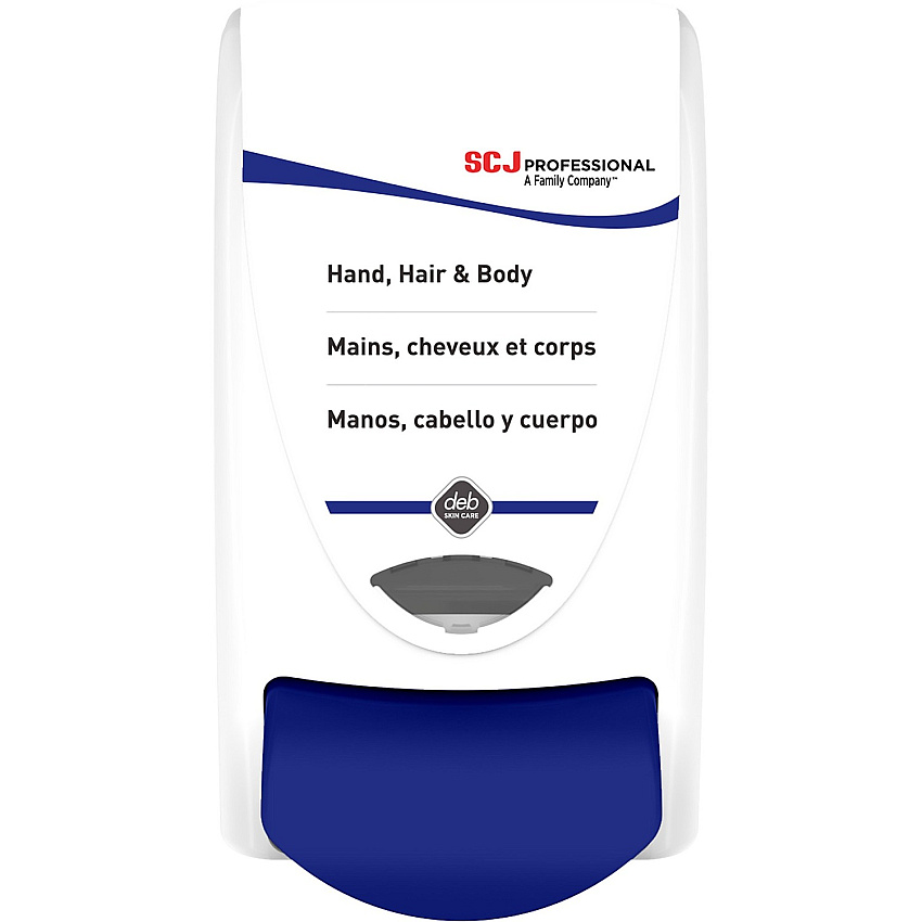 SC Johnson Cleanse Hand, Hair and Body Dispenser Manual - 1.06 quart Capacity - Hygienic, Push Button, Anti-bacterial, Wear Resistant, Site Window, Locking Mechanism - White - 1 Each (SHW1LDS)