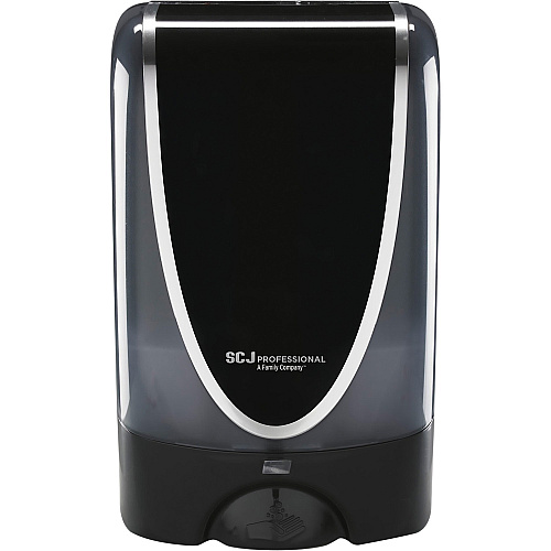 SC Johnson TouchFREE Ultra Dispenser Automatic - 1.27 quart Capacity - Support 4 x D Battery - Compact, Touch-free, Locking Mechanism, Wear Resistant, Tear Resistant, Wall Mountable - Black - 1 Each (TF2BLK)