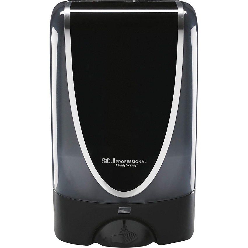 SC Johnson TouchFREE Ultra Dispenser Automatic - 1.27 quart Capacity - Support 4 x D Battery - Compact, Touch-free, Locking Mechanism, Wear Resistant, Tear Resistant, Wall Mountable - Black - 1 Each (TF2BLK)