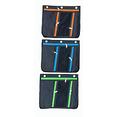 Charles Leonard Triple-pocket Pencil Pouches 11" Height x 9.5" Width - Ring Binder - Multi - Nylon - 24 / Display Box (76395ST) Charles Leonard Triple-pocket Pencil Pouches 11" Height x 9.5" Width - Ring Binder - Multi - Nylon - 24 / Display Box (76395ST)