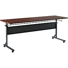 Lorell Shift 2.0 Flip and Nesting Mobile Table Laminated Rectangle Top - 198 lb Capacity - 72" Table Top Length x 24" Table Top Width x 1" Table Top Thickness - 29.50" Height - Assembly Required - Mahogany - 1 Each (LLR60761) Lorell Shift 2.0 Flip and Nesting Mobile Table Laminated Rectangle Top - 198 lb Capacity - 72" Table Top Length x 24" Table Top Width x 1" Table Top Thickness - 29.50" Height - Assembly Required - Mahogany - 1 Each (LLR60761)
