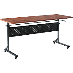 Lorell Shift 2.0 Flip and Nesting Mobile Table Laminated Rectangle Top - 198 lb Capacity - 60" Table Top Length x 24" Table Top Width x 1" Table Top Thickness - 29.50" Height - Assembly Required - Cherry - 1 Each (LLR60762) Lorell Shift 2.0 Flip and Nesting Mobile Table Laminated Rectangle Top - 198 lb Capacity - 60" Table Top Length x 24" Table Top Width x 1" Table Top Thickness - 29.50" Height - Assembly Required - Cherry - 1 Each (LLR60762)