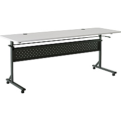 Lorell Shift 2.0 Flip and Nesting Mobile Table Laminated Rectangle Top - 198 lb Capacity - 72" Table Top Length x 24" Table Top Width x 1" Table Top Thickness - 29.50" Height - Assembly Required - Gray - 1 Each (LLR60767) Lorell Shift 2.0 Flip and Nesting Mobile Table Laminated Rectangle Top - 198 lb Capacity - 72" Table Top Length x 24" Table Top Width x 1" Table Top Thickness - 29.50" Height - Assembly Required - Gray - 1 Each (LLR60767)