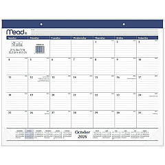 Cambridge Basic Monthly Desk Pad Calendar, Standard, 21 3/4" x 17" Standard - Monthly - 15 Month - October 2026 to December 2027 - 1 Month Single Page Layout - 15" x 12" Sheet Size - Headband - Desk Pad - Black, White - Paper - 1 Each (CRM92020) Cambridge Basic Monthly Desk Pad Calendar, Standard, 21 3/4" x 17" Standard - Monthly - 15 Month - October 2026 to December 2027 - 1 Month Single Page Layout - 15" x 12" Sheet Size - Headband - Desk Pad - Black, White - Paper - 1 Each (CRM92020)