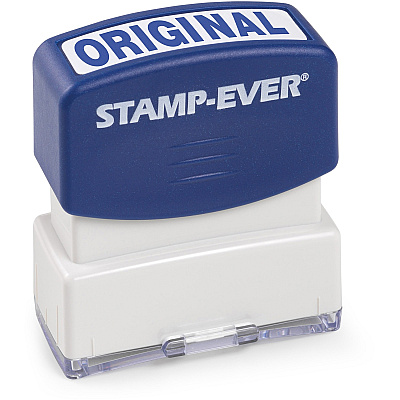 Trodat Pre-inked ORIGINAL Stamp Text Stamp - ORIGINAL - 1.69" Impression Width x 0.56" Impression Length - 50000 Impression(s) - Blue - 1 Each - TAA Compliant (5957)