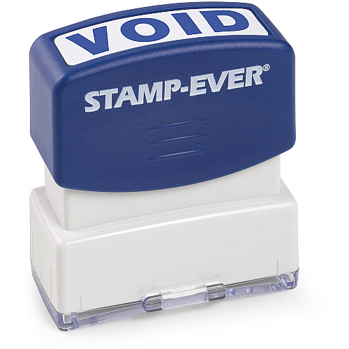Trodat Pre-inked VOID Stamp Text Stamp - VOID - 1.69" Impression Width x 0.56" Impression Length - 50000 Impression(s) - Blue - 1 Each - TAA Compliant (5968)