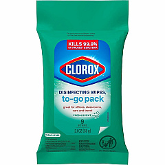 Clorox Bleach-Free Disinfecting WipesTo-Go Pack Fresh Scent - Bleach-free, Disinfectant, Antibacterial, Disposable - White - 9 Pack - 1 Each (60133) Clorox Bleach-Free Disinfecting WipesTo-Go Pack Fresh Scent - Bleach-free, Disinfectant, Antibacterial, Disposable - White - 9 Pack - 1 Each (60133)
