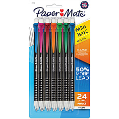 Paper Mate 0.7mm Mechanical Pencils 0.7 mm Lead - Assorted Barrel - 24 / Pack (2171181) Paper Mate 0.7mm Mechanical Pencils 0.7 mm Lead - Assorted Barrel - 24 / Pack (2171181)