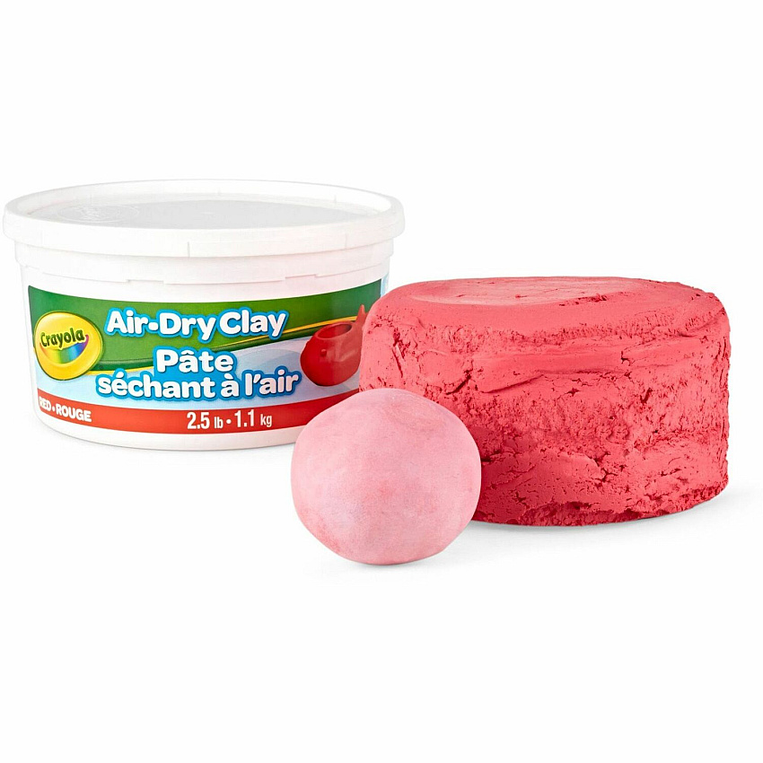 Crayola Air-Dry Clay Art, Classroom, Art Room - Red - 1 Each (575138)