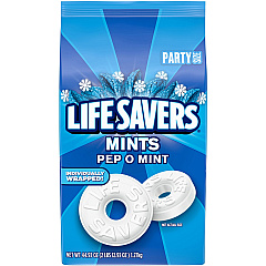 Life Savers Pep O Mint Hard Candy Peppermint - Individually Wrapped - 2.81 lb - 1 Each (29056) Life Savers Pep O Mint Hard Candy Peppermint - Individually Wrapped - 2.81 lb - 1 Each (29056)