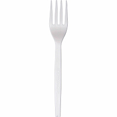 WNA 7" Plant Starch Forks Fork - Breakroom - Plant Starch - Beige - 50 / Pack (EPS002)