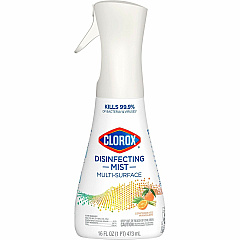 Clorox Disinfecting, Sanitizing & Antibacterial 16 fl oz (0.5 quart) - Lemongrass Mandarin Scent - Non-aerosol, Bleach-free - White - 1 Each (60151) Clorox Disinfecting, Sanitizing & Antibacterial 16 fl oz (0.5 quart) - Lemongrass Mandarin Scent - Non-aerosol, Bleach-free - White - 1 Each (60151)