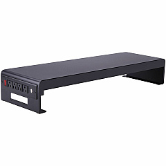 Rocelco Dual Monitor Stand AC-USB 4.75" Height x 30" Width x 9" Depth - Black - For Monitor, Keyboard, Mouse - Cable Management, Electrical Outlet, USB Charging Port, Comfortable, Ergonomic - 1 Each (RDMS) Rocelco Dual Monitor Stand AC-USB 4.75" Height x 30" Width x 9" Depth - Black - For Monitor, Keyboard, Mouse - Cable Management, Electrical Outlet, USB Charging Port, Comfortable, Ergonomic - 1 Each (RDMS)