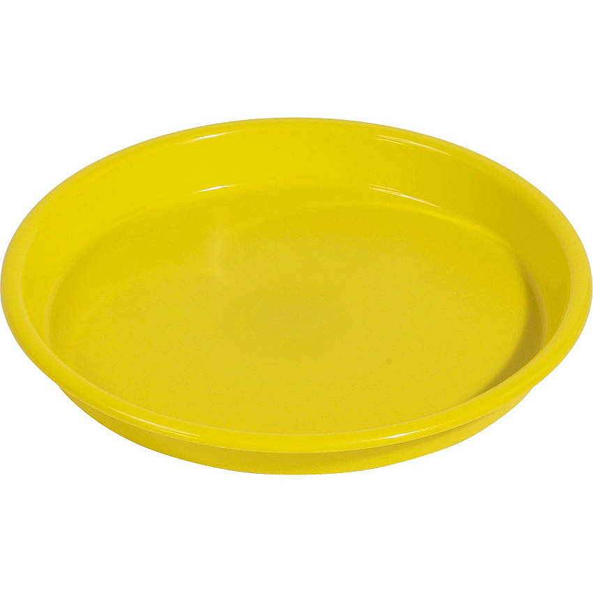 Deflecto Kids Antimicrobial Round Craft Tray Accessories, Art, Craft - 1.61" Height x 13.07" Width x 13.07" Depth - Yellow - Polypropylene - 1 Each (39514YEL)
