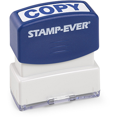 Trodat Pre-inked Stamp Message Stamp - COPY - 0.56" Impression Width x 1.69" Impression Length - Blue - 1 Each - TAA Compliant (5945)