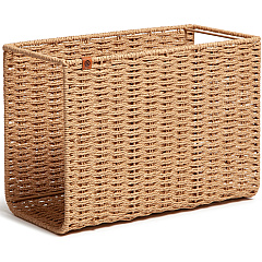 U Brands Woven File Basket 10.20" Height x 13.80" Width x 7" Depth - Brown - 1 Each (6084U0001) U Brands Woven File Basket 10.20" Height x 13.80" Width x 7" Depth - Brown - 1 Each (6084U0001)