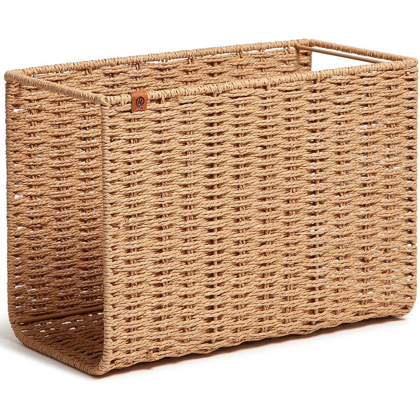 U Brands Woven File Basket 10.20" Height x 13.80" Width x 7" Depth - Brown - 1 Each (6084U0001)