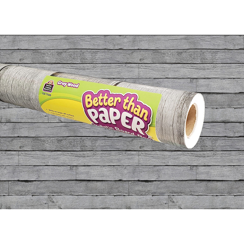 Teacher Created Resources Bulletin Board Roll Bulletin Board, Poster, Student - 12 ft Height x 48" Width - Gray Wood - Fabric - 1 Roll (77035)