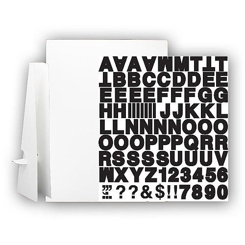 Flipside Products Flipside Corrugated Project Sheet Sign Kit White - 5 / Pack (323015)