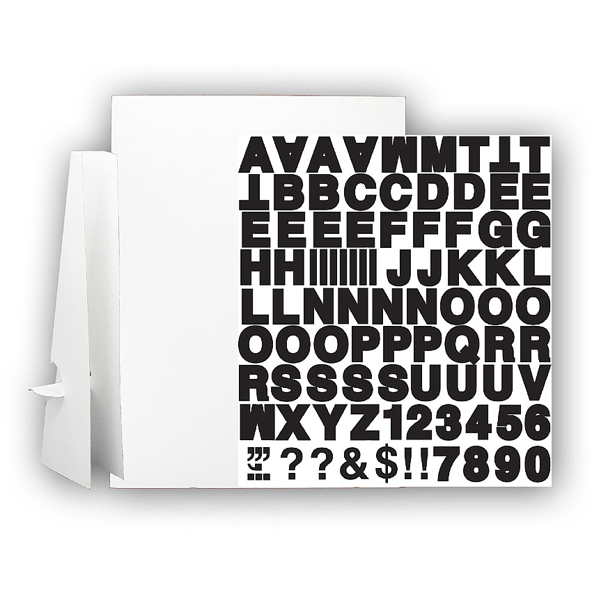 Flipside Products Flipside Corrugated Project Sheet Sign Kit White - 5 / Pack (323015)