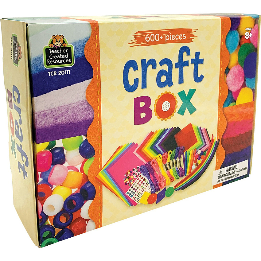 Teacher Created Resources Craft Box Crafting, Artwork - 600 Piece(s) - Multi - Felt - 1 Each (20111)