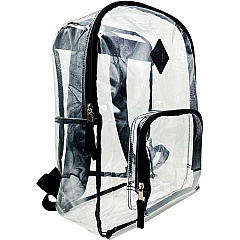Sparco Carrying Case (Backpack) Multipurpose - Clear Polyvinyl Chloride (PVC), 420D Oxford Body - Shoulder Strap, Handle - 17" Height x 12" Width x 5" Depth - 1 Each (61617)