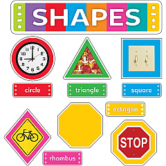 Trend Shapes All Around Us Learning Set Learning Theme/Subject - 1 x Circle, 1 x Triangle, 1 x Square, 1 x Oval, 1 x Octagon, 1 x Parallelogram, 1 x Rhombus, 1 x Rectangle, 1 x Trapezoid Shape - Durable, Reusable, Sturdy - Multi - 1 Each (T19004) Trend Shapes All Around Us Learning Set Learning Theme/Subject - 1 x Circle, 1 x Triangle, 1 x Square, 1 x Oval, 1 x Octagon, 1 x Parallelogram, 1 x Rhombus, 1 x Rectangle, 1 x Trapezoid Shape - Durable, Reusable, Sturdy - Multi - 1 Each (T19004)