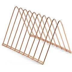 Officemate Triangle Wire Sorter 7" Height x 7" Width x 11" Depth - Desktop - Sturdy - Rose Gold - Steel Wire - 1 Each (93151)